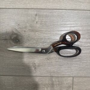 Vintage Wiss 3728 Faux Tortoise Shell Scissors Shears Contura Lite 8.25"